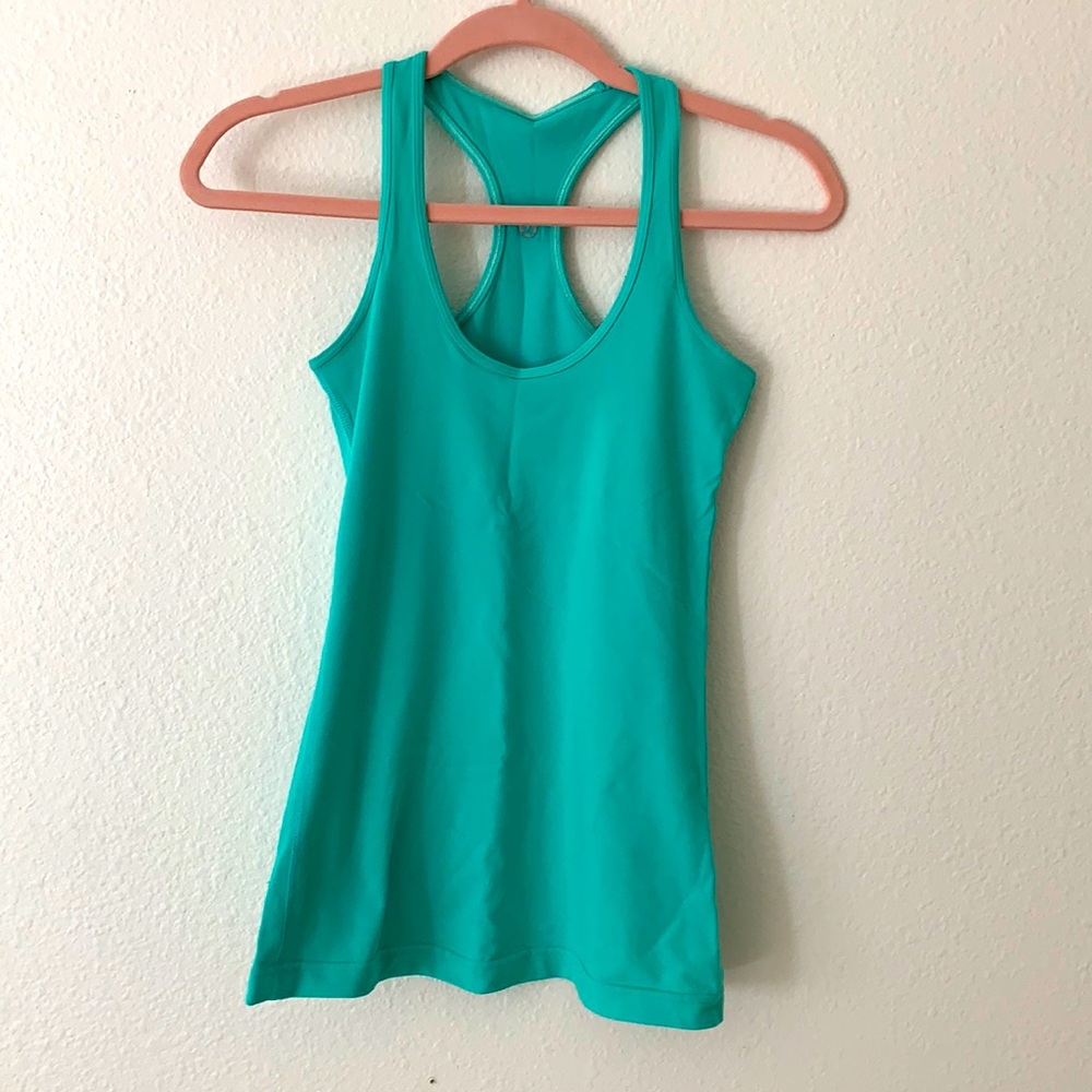 Lululemon Racerback Teal Tank - Picture 2 of 3